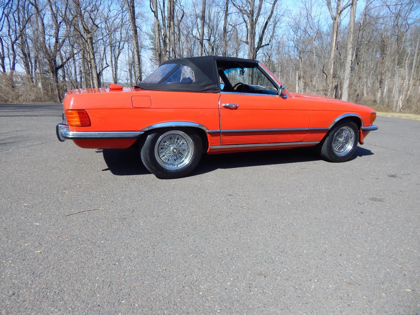 1972 Signal Red /Black Leather Mercedes-Benz 450SL 450SL (10704412000) with an 4.5L V8 engine, Automatic transmission, located at 6528 Lower York Road, New Hope, PA, 18938, (215) 862-9555, 40.358707, -74.977882 - Here we have a beautiful 1972 Mercedes 450SL. Options include: black leather, hard top and soft top, AM/FM/TAPE radio, parking lights, VDO Klenzle clock, Berger Mangel stamped 15 inch wheels with 4 Kelly Navigator 800S tires. This vehicle comes with a car cover and a list of records of work done to - Photo#31